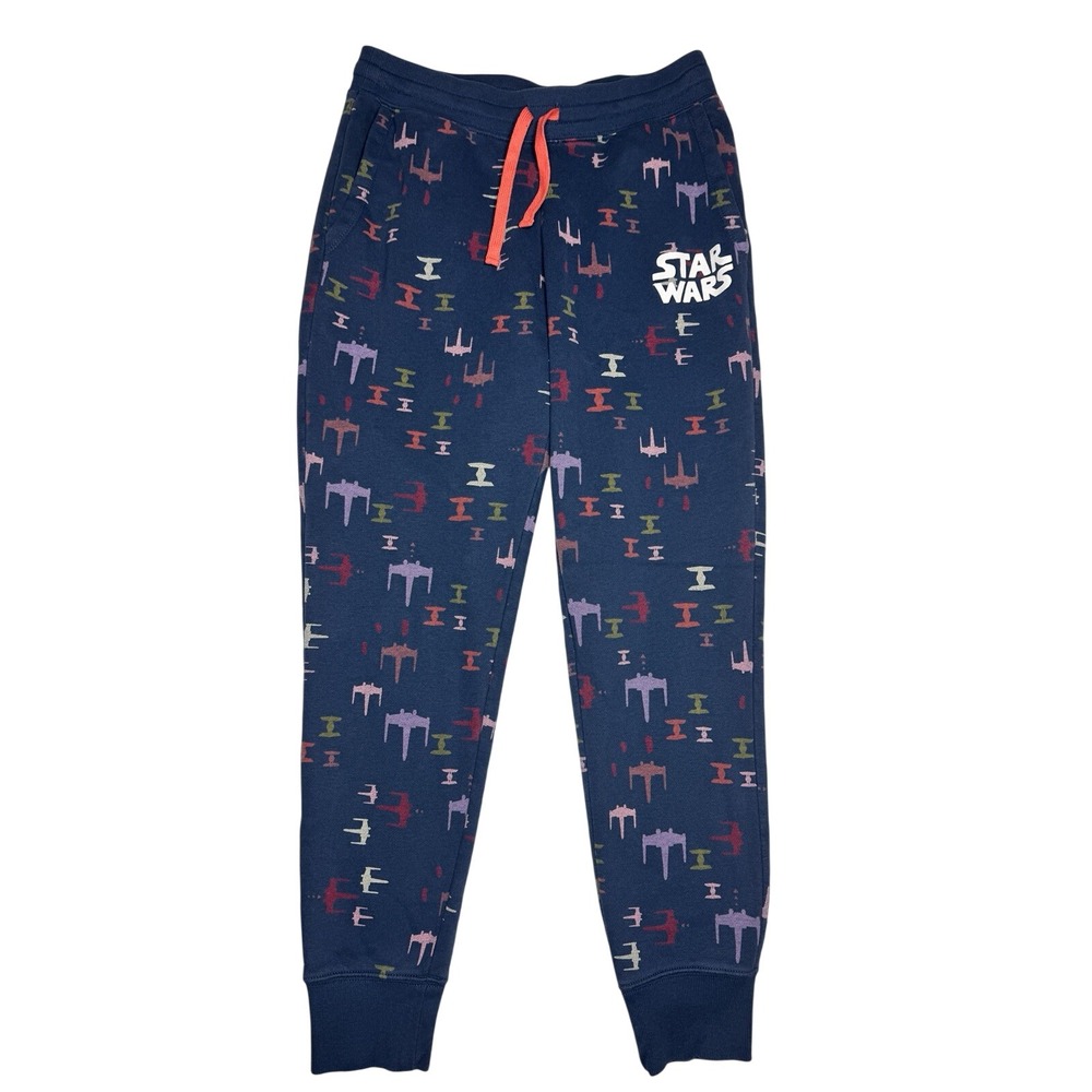 Sz S Star Wars Amazon Essentials Fleece Jogger Pants Blue Lounge Pajama